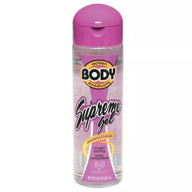 body-action-supreme-water-based-gel-lubricant-8-5-oz Body Action Supreme Water Based Gel Lubricant 8.5 Oz