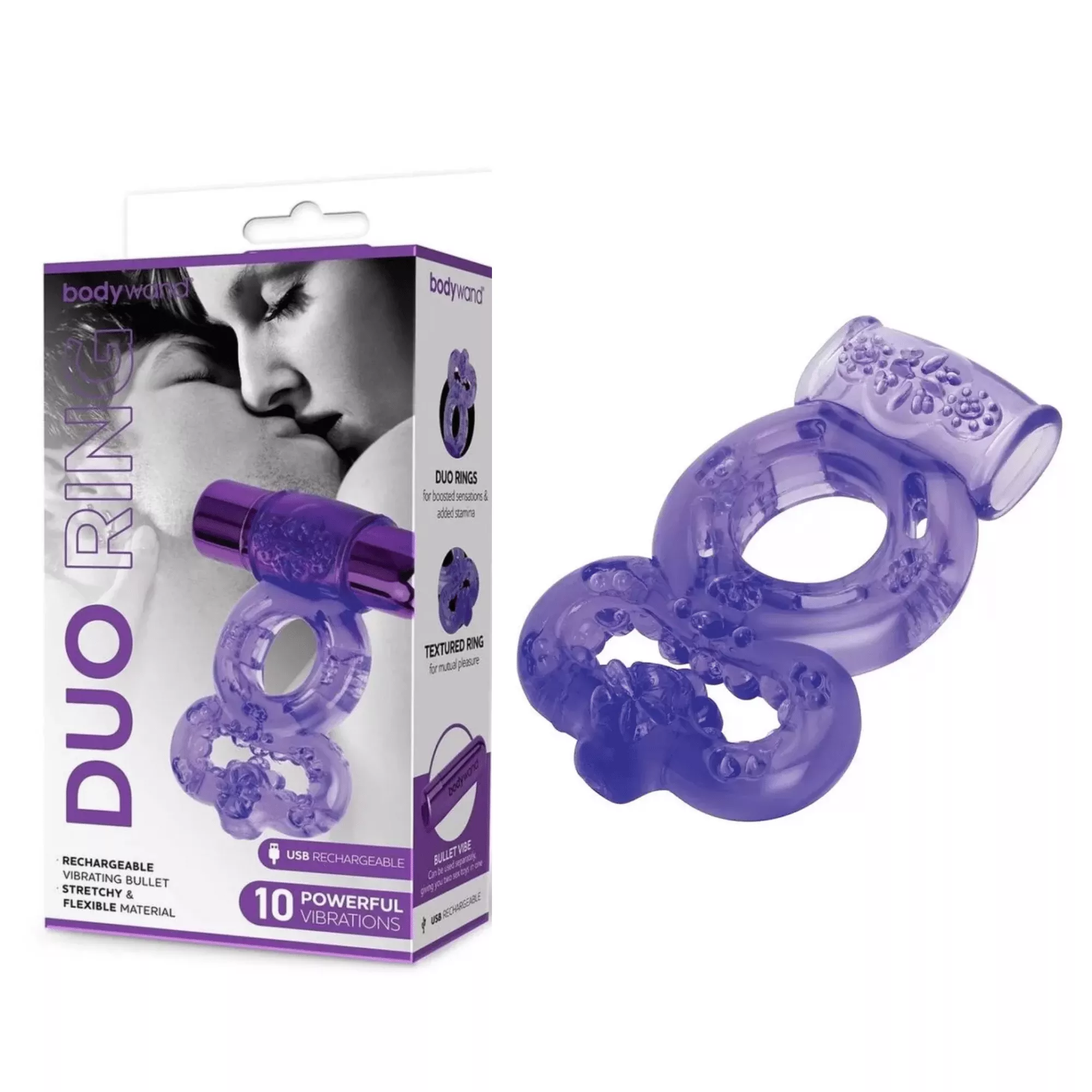 bodywand-rechargeable-silicone-double-penetration-dual-textured-vibrating-penis- Bodywand Rechargeable Silicone Double Penetration Dual Textured Vibrating Penis Ring