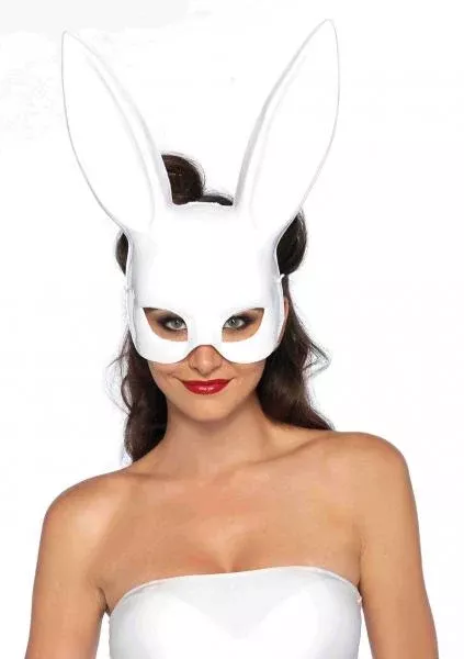 bondage-bunny-mask-white Bondage Bunny Mask - White