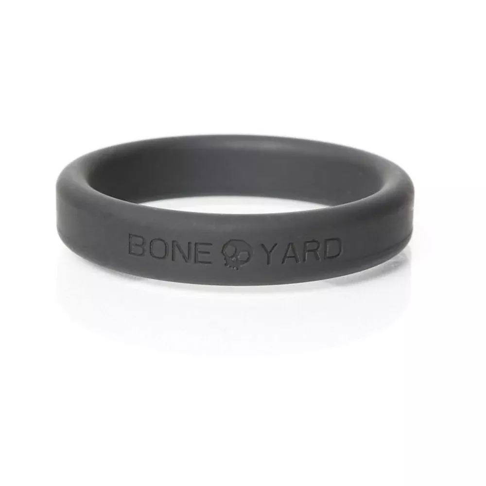 Boneyard Silicone Cock Ring 2 inches Black