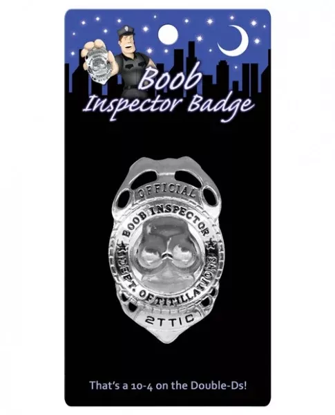 boob-inspector-badge Boob Inspector Badge
