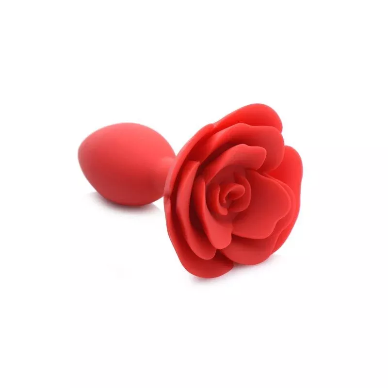 booty-bloom-silicone-rose-plug-large-red Booty Bloom Silicone Rose Plug Large Red