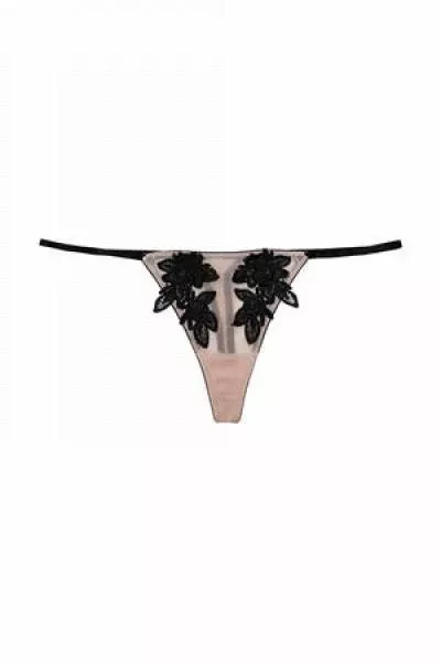 brooke-applique-thong-black-nude Brooke Applique Thong - Black/Nude -