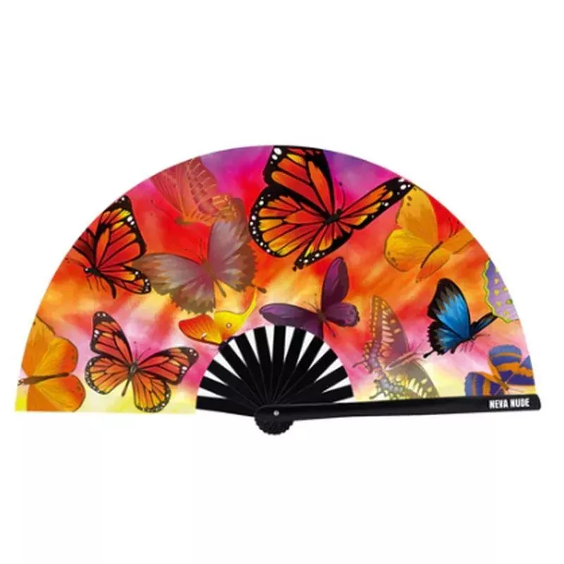 butterfly-garden-blacklight-folding-fan Butterfly Garden Blacklight Folding Fan
