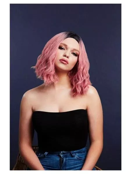 cara-wavy-long-bob-wig-ash-pink Cara Wavy Long Bob Wig - Ash Pink