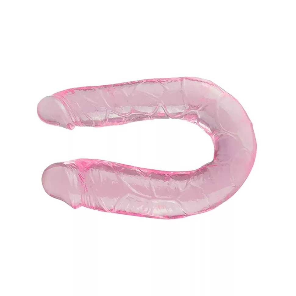 Cheap Crystal Jelly Double Dildo