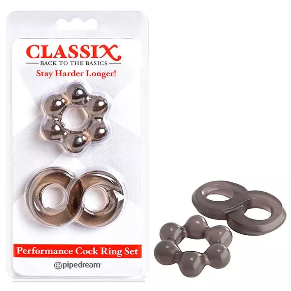classix-performance-cock-ring-set-smoke-cock-rings-set-2 Classix Performance Cock Ring Set - Smoke Cock Rings - Set of 2