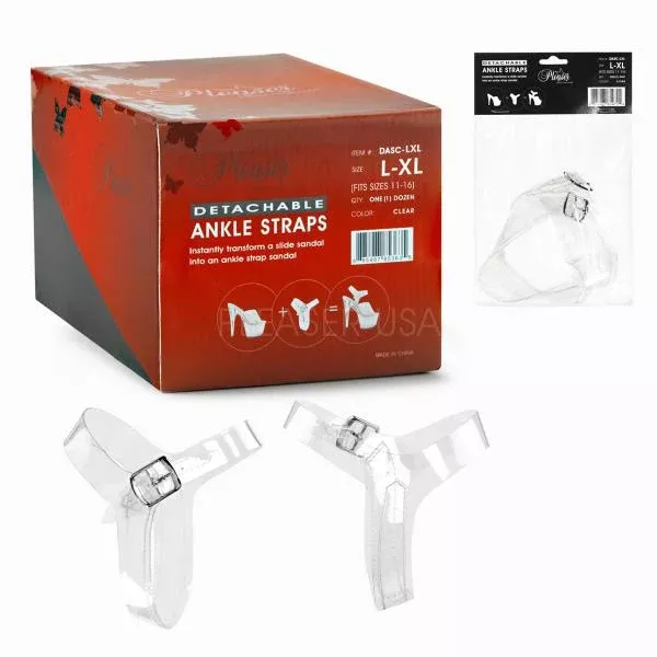 clear-detachable-ankle-straps-size-l-xl-fits-shoe-sizes-11-16-1-pair Clear - Detachable Ankle Straps - Size L/XL (Fits Shoe Sizes 11-16) - 1 Pair