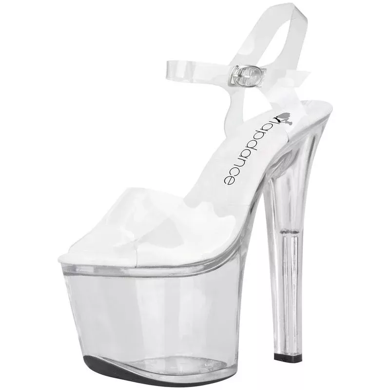 clear-platform-sandal-with-quick-release-strap-7in-heel Clear Platform Sandal With Quick Release Strap 7in Heel