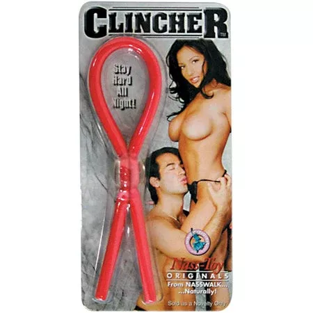 clincher-adjustable-cock-ring-red Clincher Adjustable Cock Ring (Red)