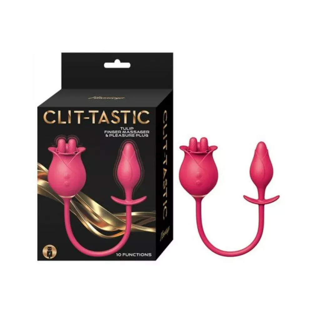 clit-tastic-tulip-finger-massager-pleasure-plug-red Clit-tastic Tulip Finger Massager & Pleasure Plug Red