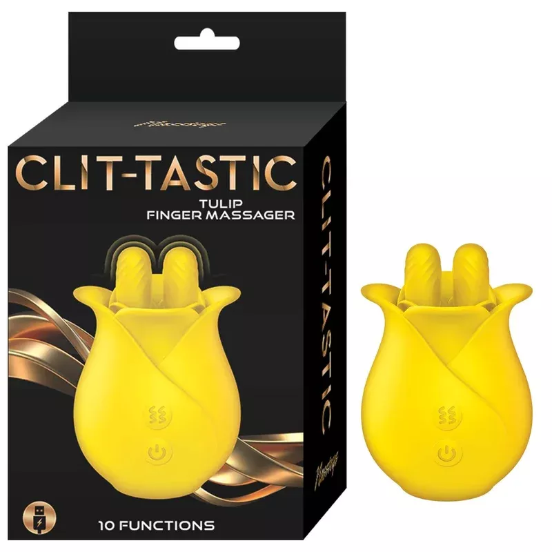 clit-tastic-tulip-finger-massager-yellow Clit-tastic Tulip Finger Massager Yellow