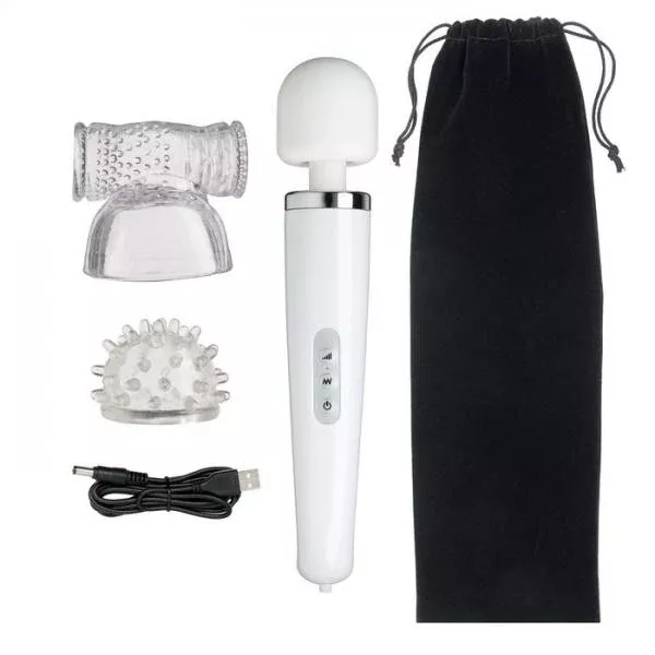 cloud-9-health-wellness-wand-massager-kit-30-function-white Cloud 9 Health & Wellness Wand Massager Kit 30 Function White