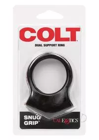 Colt Snug Grip Penis Ring Scrotum Support Non Vibrating Black