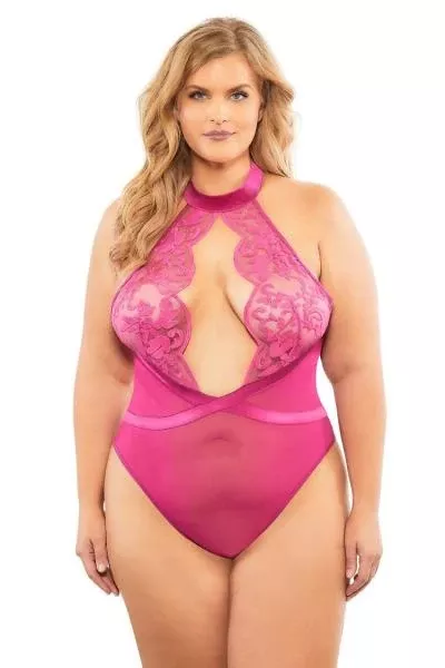eva-halter-bodysuit-festival-fuchsia-size Eva Halter Bodysuit - Festival Fuchsia - Size