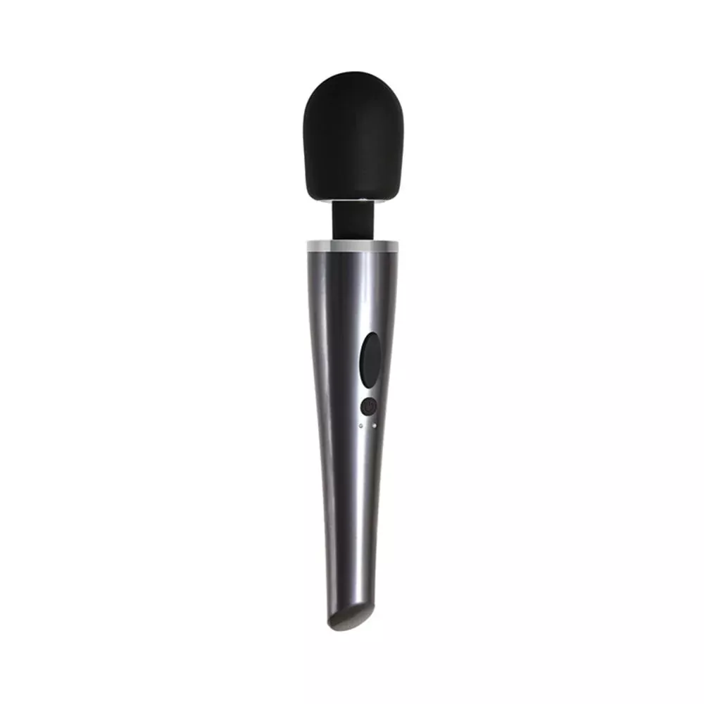 Evolved Mighty Metallic Wand 8 Vibrating Function Usb Rechargeable Cord Included Waterproof