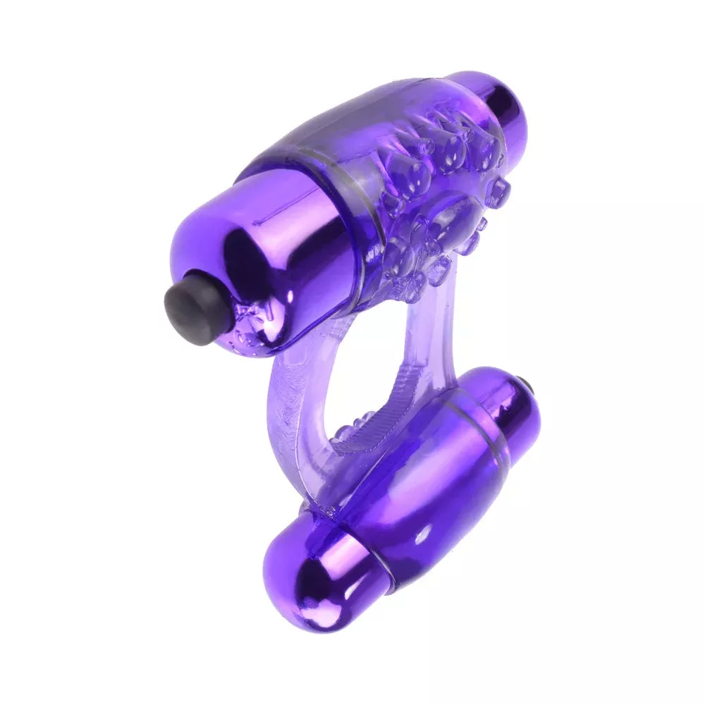 fcr-fantasy-c-ringz-duo-vibrating-super-ring-purple Fcr - Fantasy C-ringz Duo-vibrating Super Ring Purple