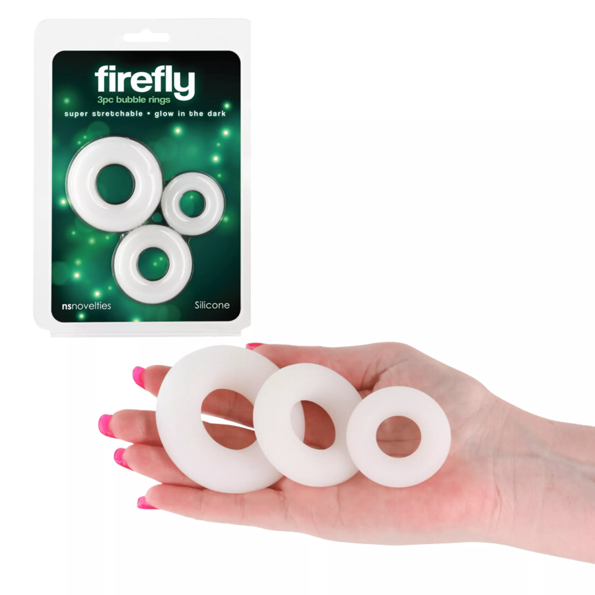 firefly-glow-in-dark-bubble-non-vibrating-penis-ring-3pc-set-white Firefly Glow in the Dark Bubble Non-Vibrating Penis Ring 3pc Set White