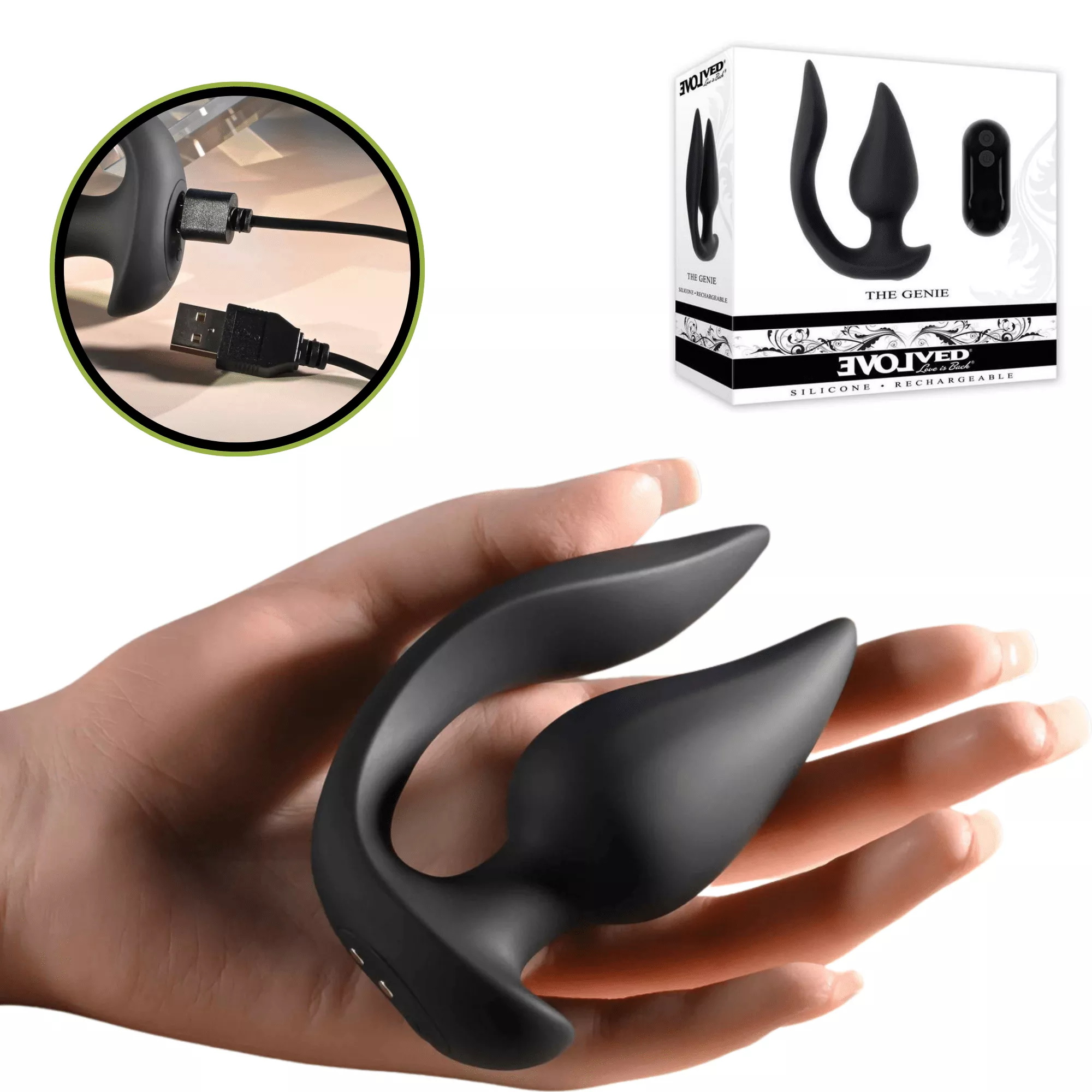 genie-tapered-slim-remote-control-butt-plug The Genie Tapered Slim Remote Control Butt Plug