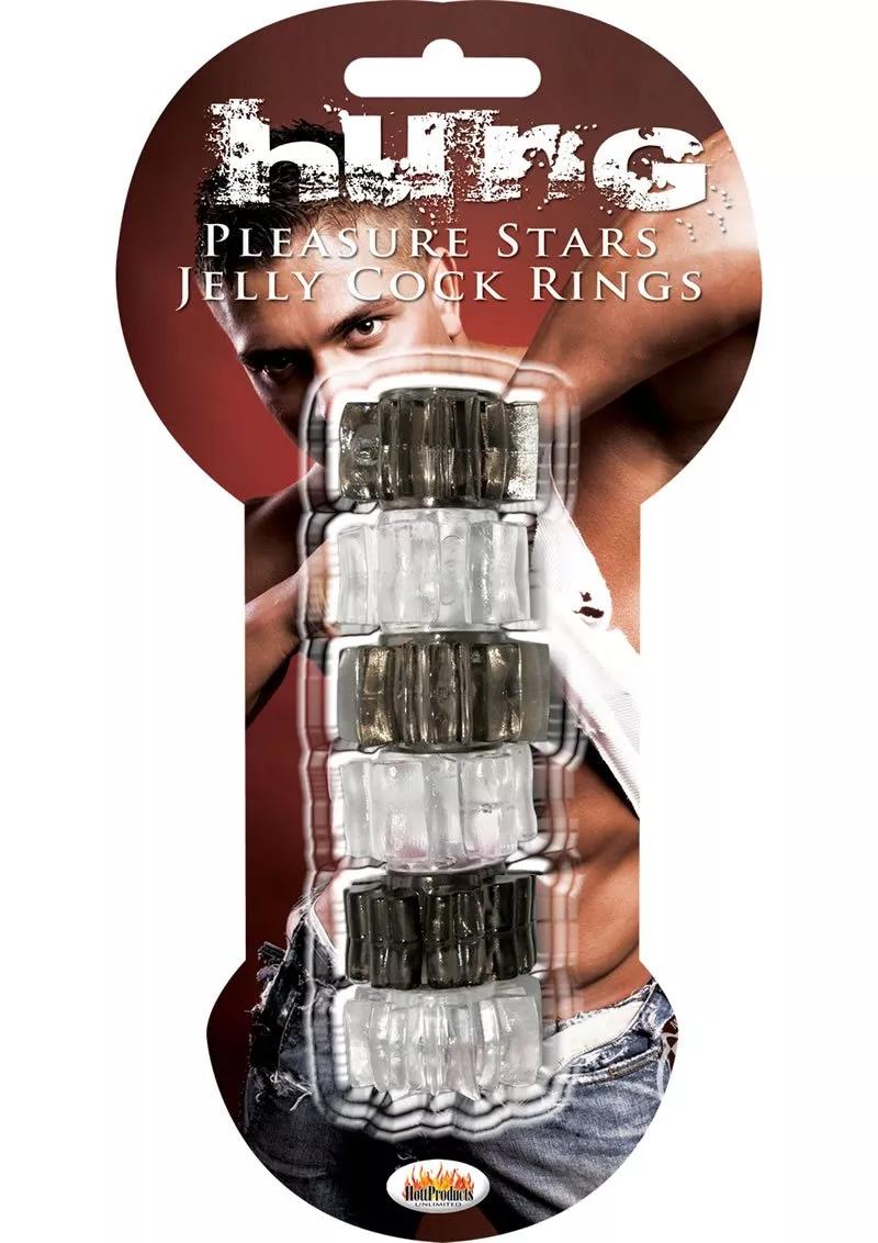 hung-pleasure-stars-jelly-penis-rings-6-per-pack Hung Pleasure Stars Jelly Penis Rings 6 Per Pack