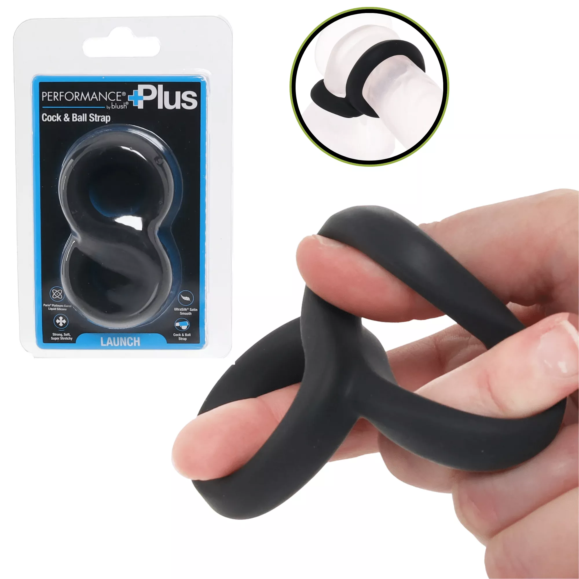 launch-double-silicone-non-vibrating-penis-ring-ball-ring Launch Double Silicone Non-Vibrating Penis Ring and Ball Ring