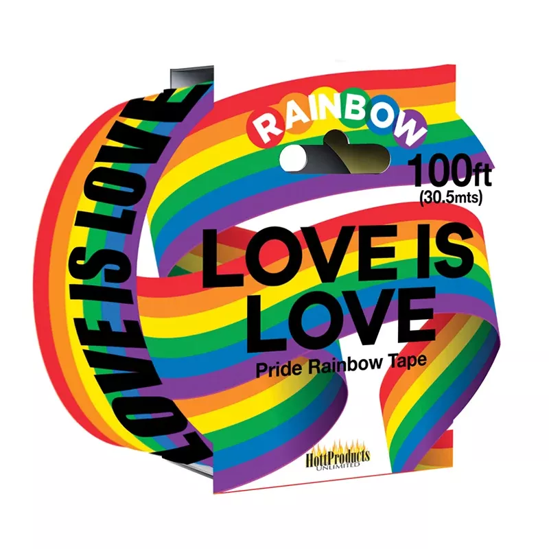 love-is-love-rainbow-style-caution-party-tape-100 Love Is Love - Rainbow Style - Caution Party Tape - 100'