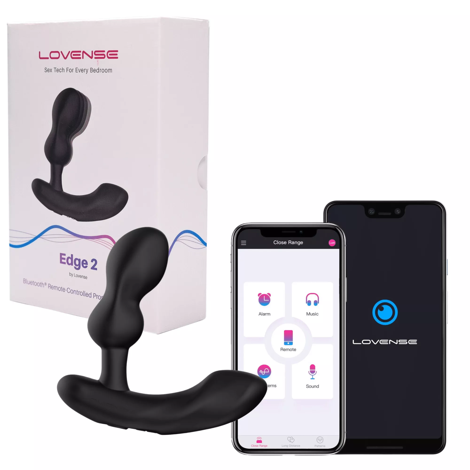 Lovense Edge 2 App Controlled Silicone Vibrating Prostate Massager