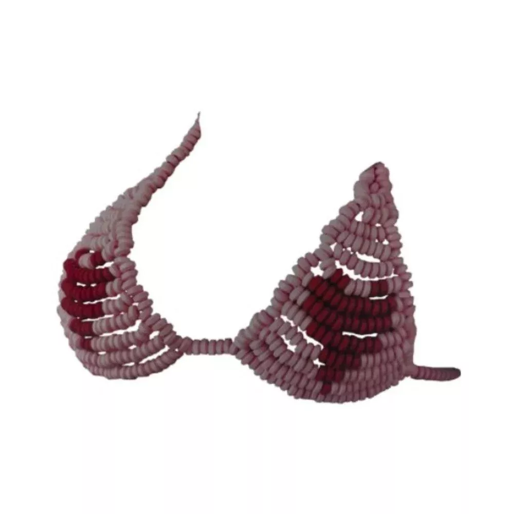 Lover's Candy Bra Heart Red, Pink