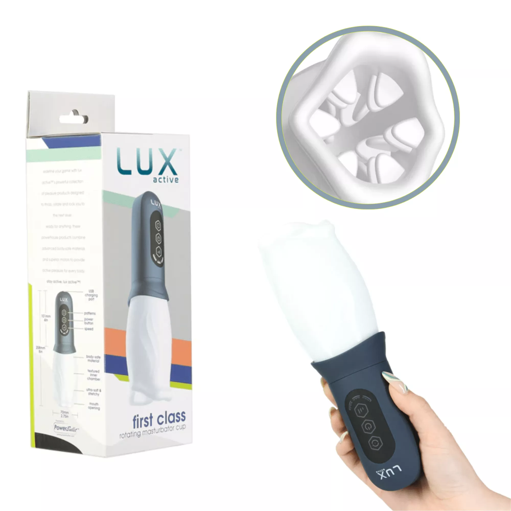 lux-active-first-class-masturbator-rechargeable-rotating-masturbation-cup Lux Active First Class Masturbator Rechargeable Rotating Masturbation Cup
