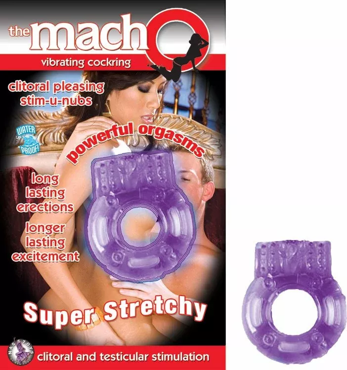 macho-vibrating-cockring-purple The MachO Vibrating Cockring - Purple
