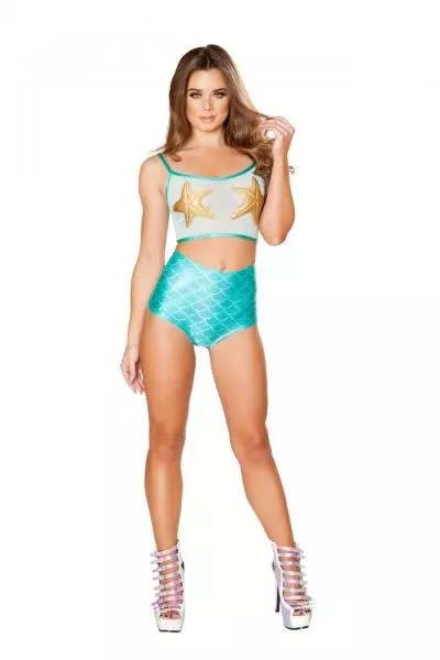 mesh-starfish-tank-aqua-gold Mesh Starfish Tank - Aqua/Gold