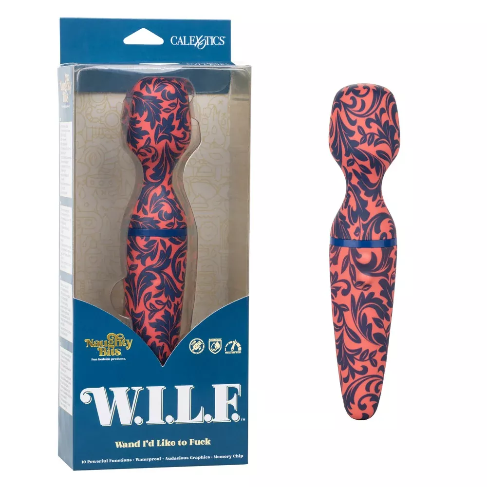 naughty-bits-w-i-l-f-wand-vibrating-massager-by-calexotics Naughty Bits W.I.L.F. Wand Vibrating Massager by CalExotics