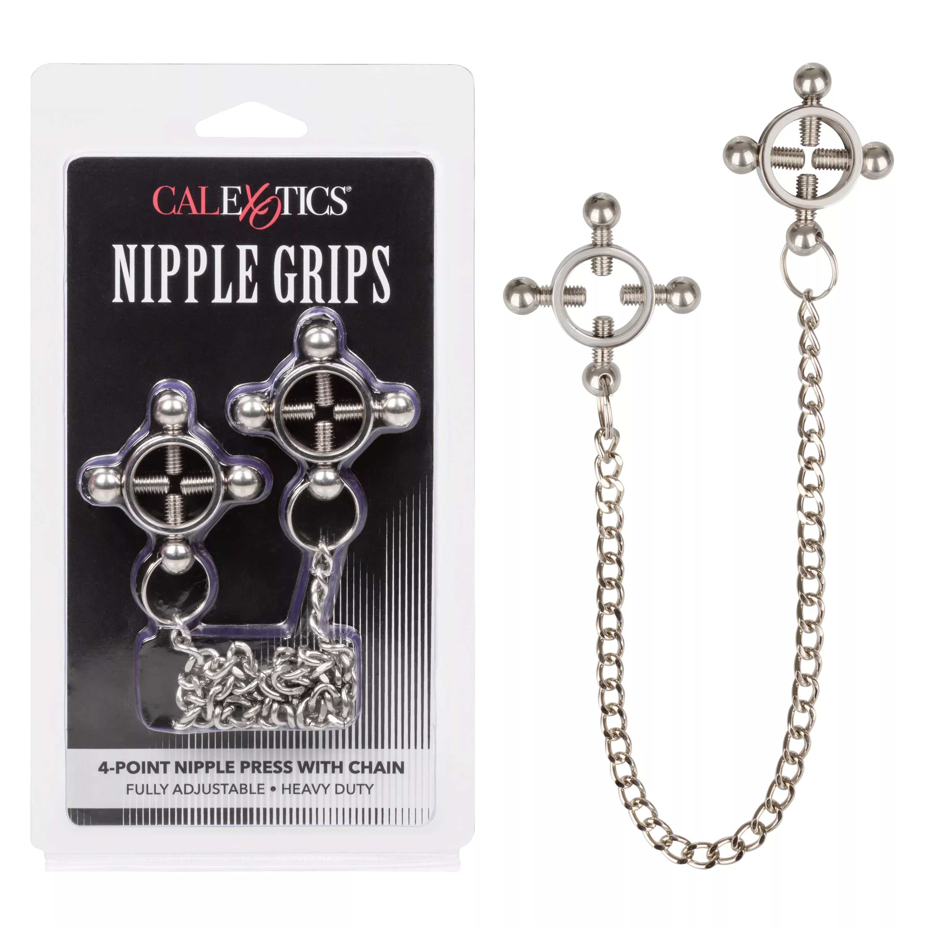 nipple-grips-4-point-nipple-press-with-chain-by-calexotics Nipple Grips 4-Point Nipple Press with Chain by CalExotics