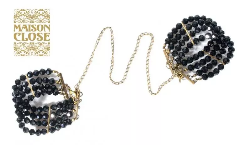noir-jet-pearls-la-divine-handcuffs Noir Jet Pearls La Divine Handcuffs