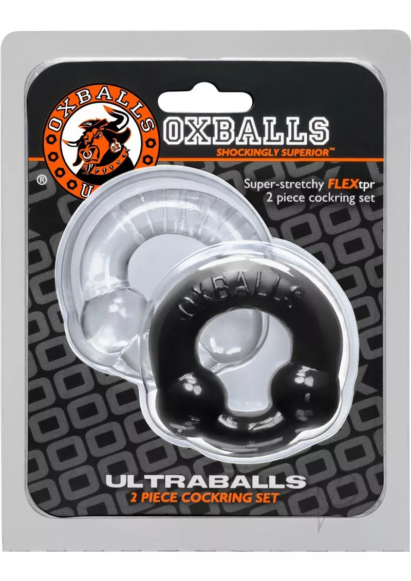 oxballs-ultraballs-penis-ring-set-2-each-per-set-black-clear-oxballs Oxballs Ultraballs Penis Ring Set 2 Each Per Set Black And Clear OxBalls