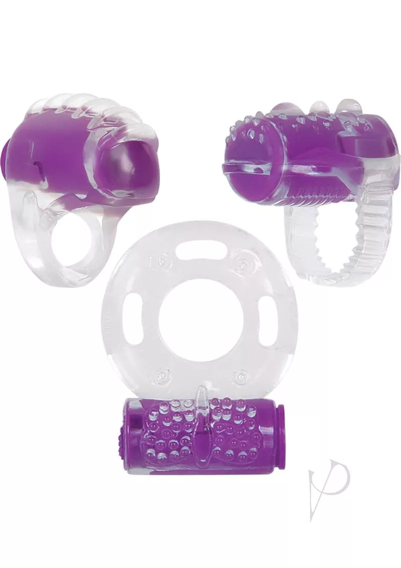 ring-true-vibrating-penis-ring-set-clear-purple Ring True Vibrating Penis Ring Set Clear And Purple