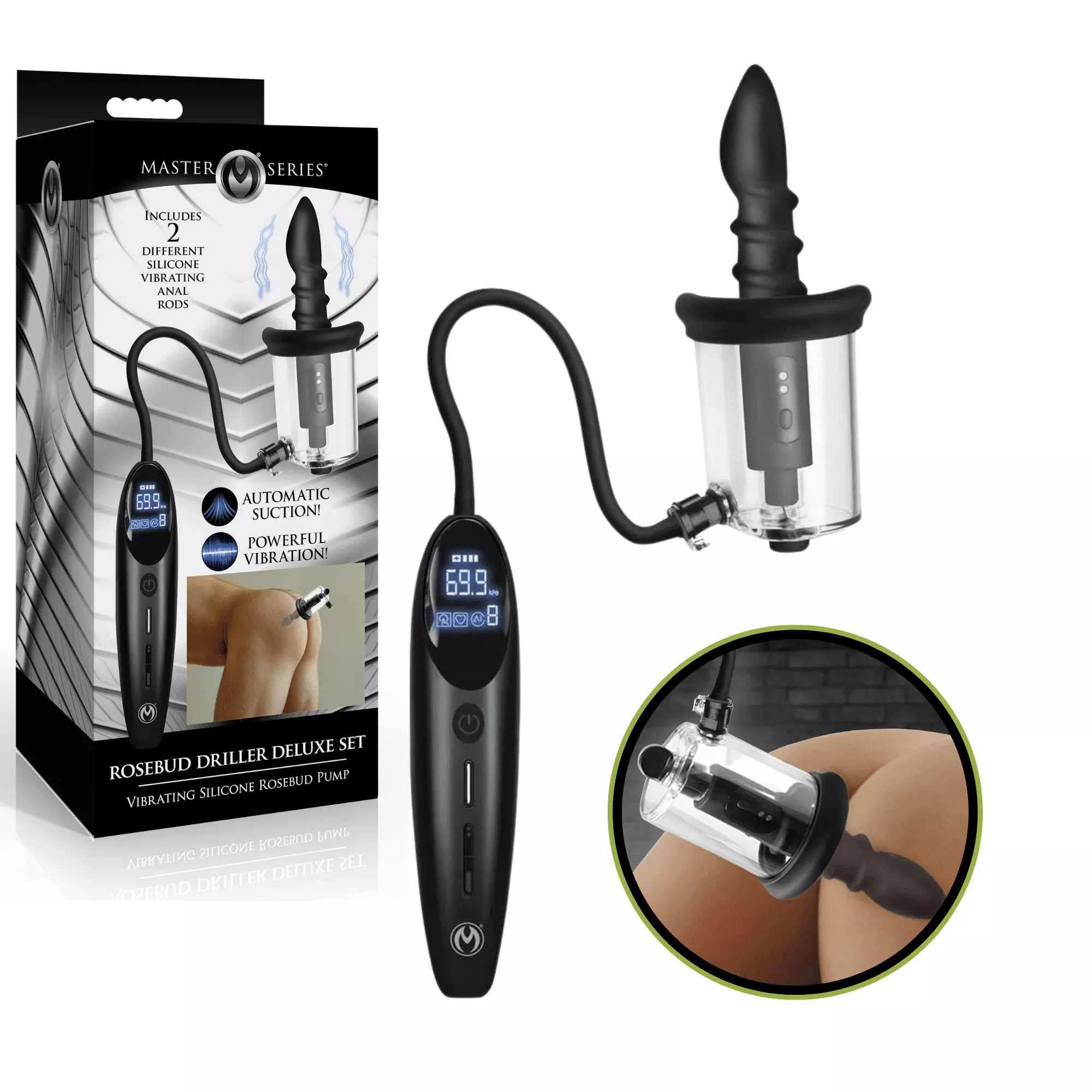 Rosebud Driller Deluxe Set Butt Plug
