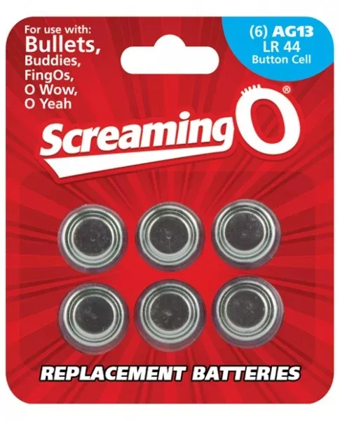 Screaming O AG13 Batteries - Sheet of 6 (Bullet, OWow, FingO, Bullet Buddies, O Gee)