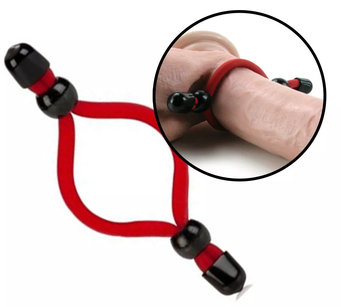 sean-michaels-love-ring-asjustable-penis-ring-red Sean Michaels Love Ring Asjustable Penis Ring Red