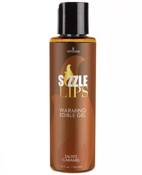 Sensuva Sizzle Lips Warming Gel - 4.2 oz Salted Caramel