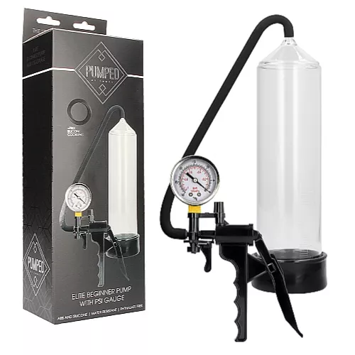 Shots Pumped Elite Beginner Pump With PSI Gauge Clear