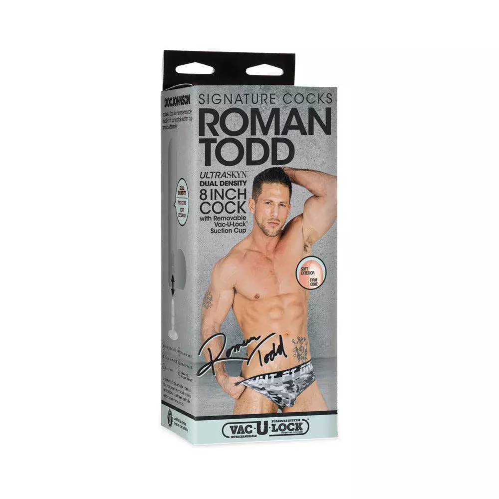 signature-cocks-roman-todd-ultraskyn-cock-with-removable-vac-u-lock-suction-cup- Signature Cocks Roman Todd ULTRASKYN Cock with Removable Vac-U-Lock Suction Cup 8 inches Vanilla