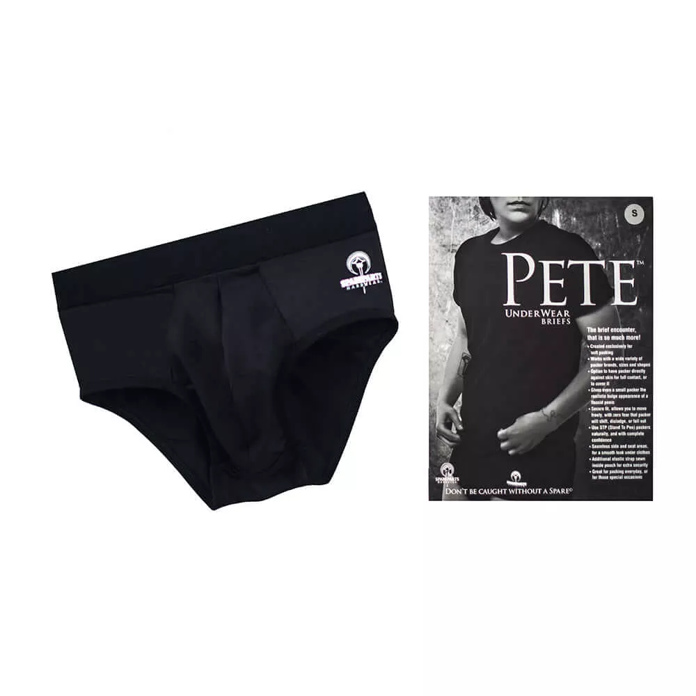 spareparts-pete-briefs-nylon-packing-underwear-black-size-3xl SpareParts Pete Briefs Nylon Packing Underwear Black Size 3XL