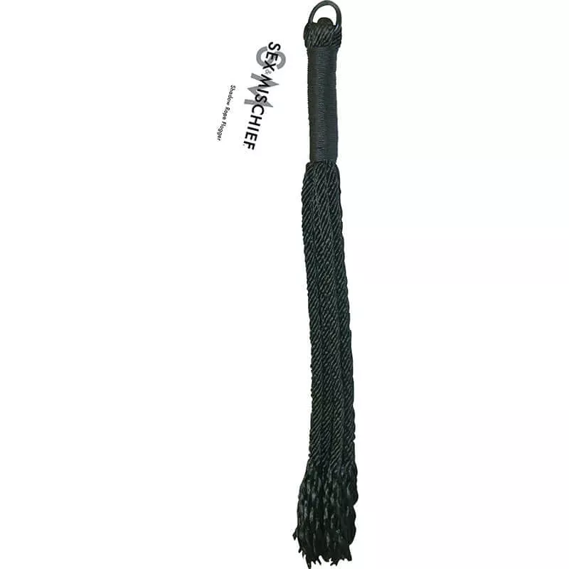Sportsheets Sex & Mischief Shadow Rope Flogger Black