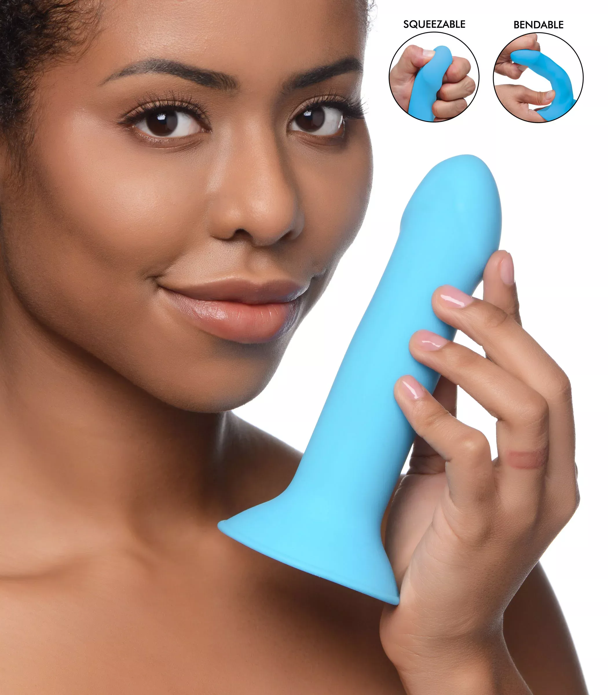 squeezable-vibrating-dildo Squeezable Vibrating Dildo