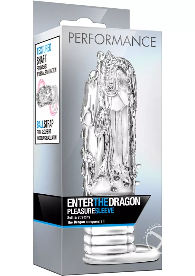 stay-hard-enter-dragon-textured-extender-penis-sleeve-clear-5-25-inch Stay Hard Enter The Dragon Textured Extender Penis Sleeve Clear 5.25 Inch