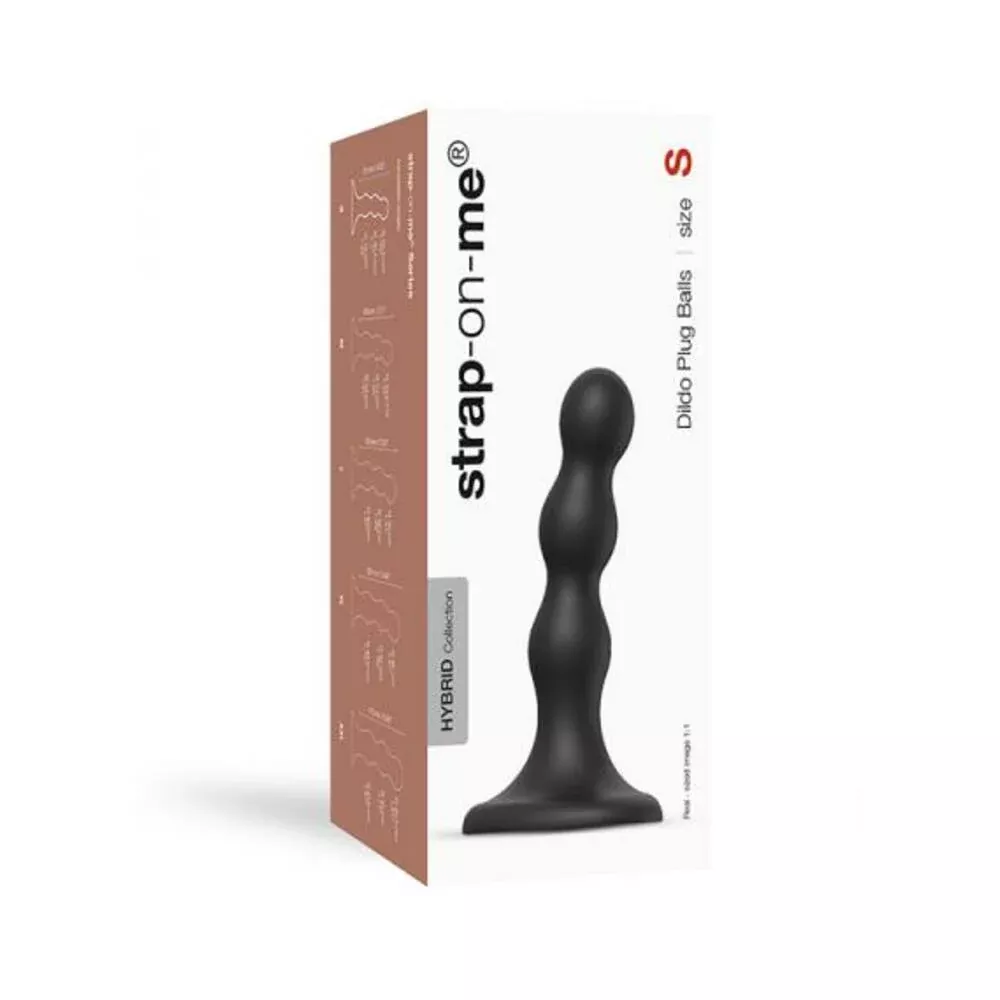 strap-on-me-dildo-plug-balls-s-black Strap-on-me Dildo Plug Balls S Black