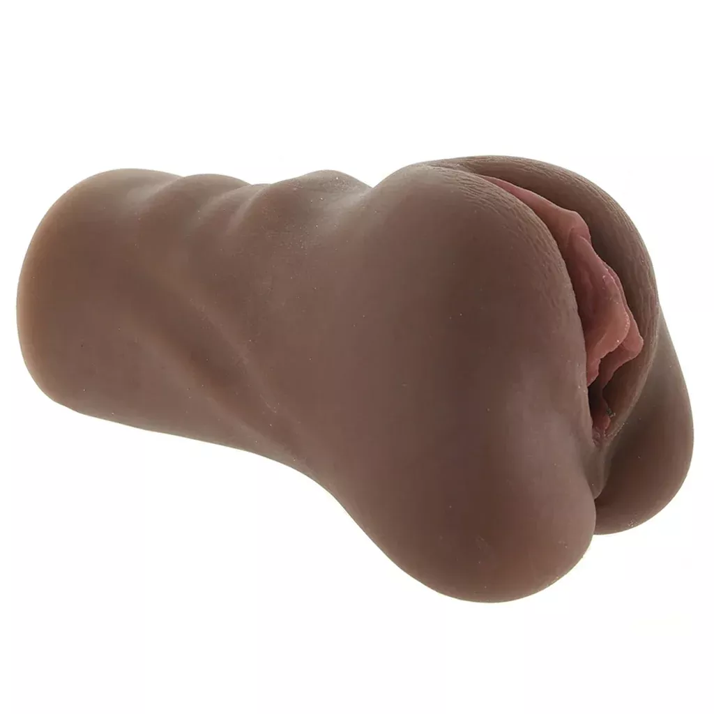 stroke-it-anatomical-pussy-stroker-in-brown Stroke It Anatomical Pussy Stroker in Brown