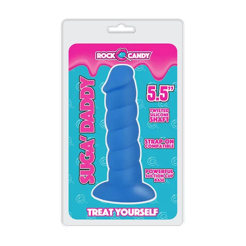 Suga-Daddy 5.5 inches Blue Dildo
