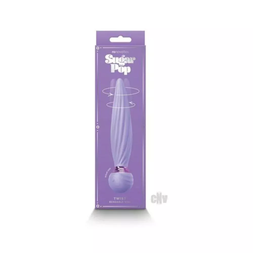 Sugar Pop Twist Gyrating Vibrator Purple